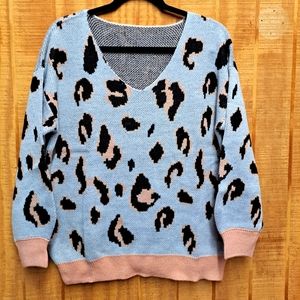 Women's Leopard Print Sweater